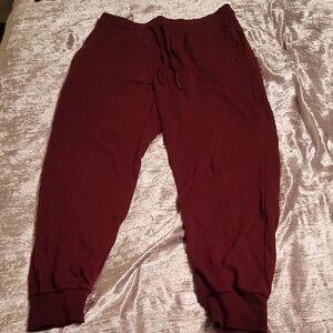 True Religion Men's XL Burgundy Joggers